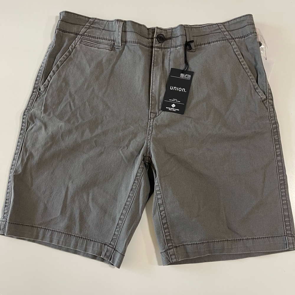 Men's Union Gray Shorts - NWT - Size 36R